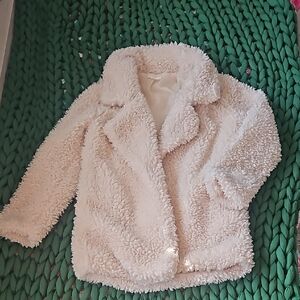 Blush J Teddy Jacket Cream color fully lined